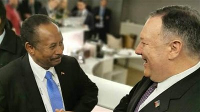 حمدوك لبومبيو: حكومة السودان لا تملك تفويضاً لتقرير التطبيع مع إسرائيل