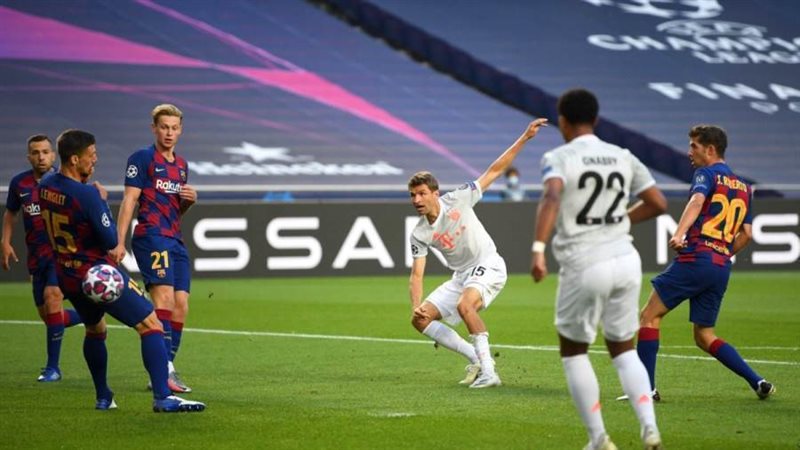 لقطة من مباراة بايرن