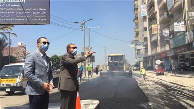 نور الدين يتفقد أعمال الرصف والتطوير بشوارع كفر الشيخ