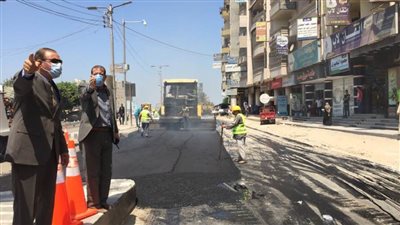 رصف شوارع كفر الشيخ وتحسين شبكة الطرق الرئيسية والفرعية
