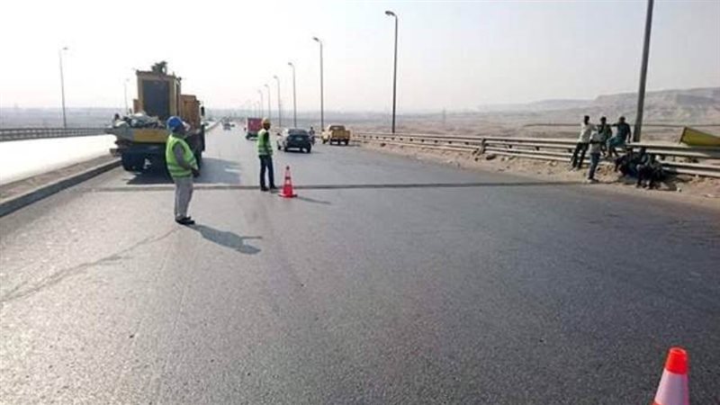 غلق جزئي لطريق الفيوم