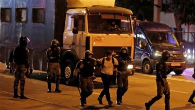 اعتقال 100 شخص في مظاهرات احتجاجية في بيلاروسيا