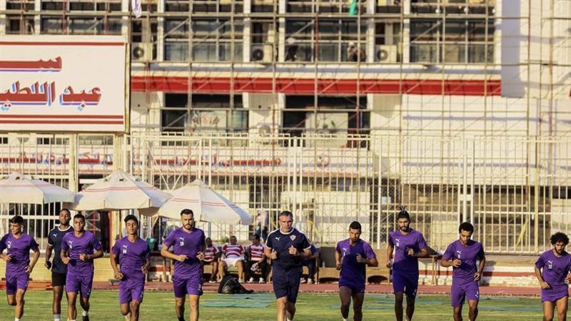 جانب من تدريبات الزمالك
