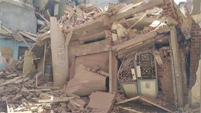 عاجل.. إصابة ٣ في انهيار عقارين بالدقهلية.. صور