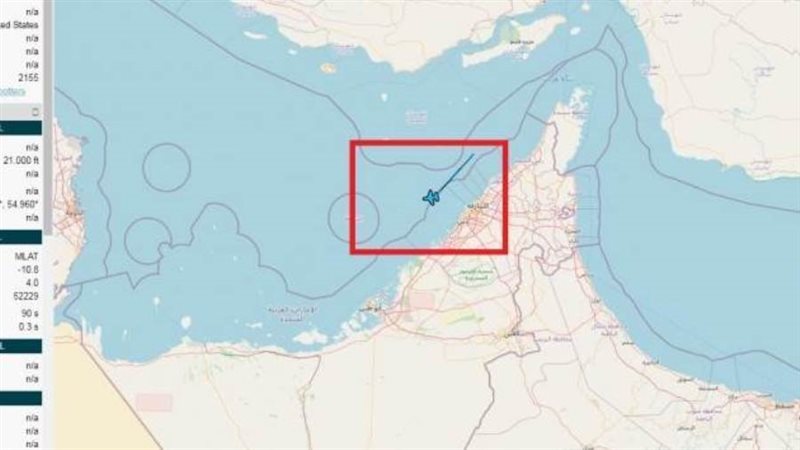 خريطة توضح خط سير