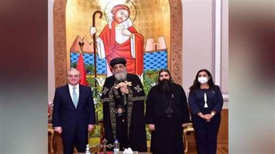 البابا تواضروس يبحث مع وزير خارجية أرمينيا العلاقات المشتركة