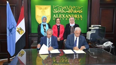 اتفاقية بين كلية الآداب بجامعة الإسكندرية والأكاديمية العربية للعلوم والتكنولوجيا