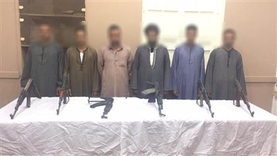 ضبط 6 بنادق آلية في حملة أمنية استهدفت خصومة ثأرية بأسيوط