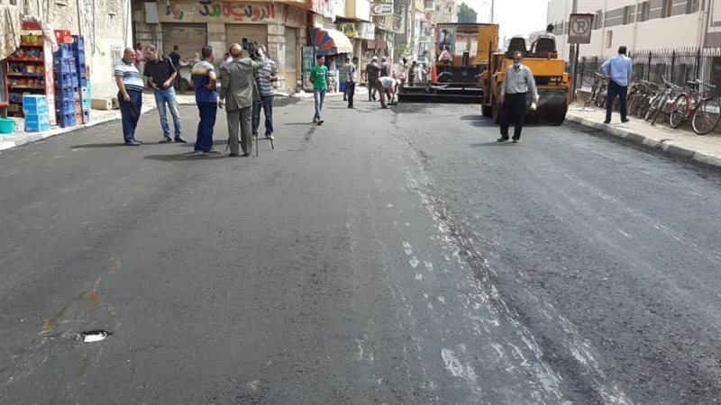 رصف شارع المقابر