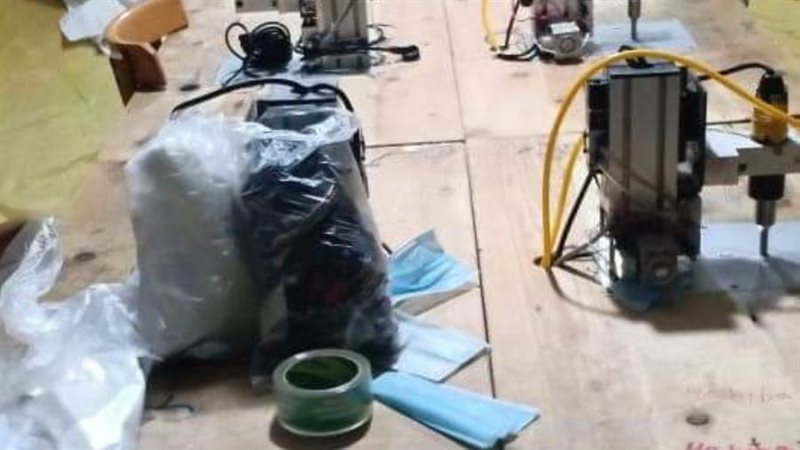 مصنع كمامات غير مرخص