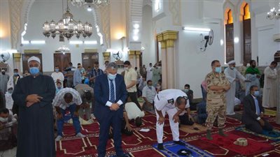 محافظ المنيا يفتتح أعمال تطوير وتجميل ورفع كفاءة مسجد الفولي