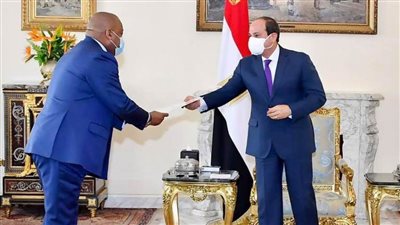 عاجل ..الرئيس السيسي يتسلم رسالة خطية من رئيس الكونجو 