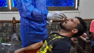 فحص PCR  لأكثر من 8600  من المسافرين ولاعبي الأندية ببنى سويف 