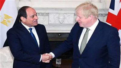 السفارة البريطانية: السيسي وجونسون يتفقان على تعزيز العلاقات الاقتصادية بين البلدين