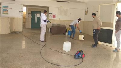 تطهير وتعقيم المنشآت والمصالح الحكومية والمنازل بشمال سيناء  