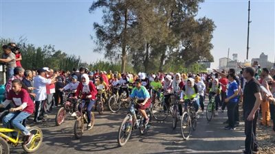 انطلاق ماراثون دراجات بالدقهلية احتفالا بنصر أكتوبر