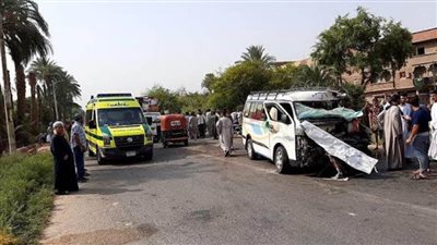 مصرع وإصابة 12 شخصا في حادث تصادم بالقليوبية