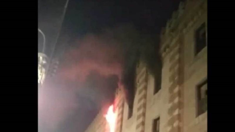 حريق بالجامع الأزهر
