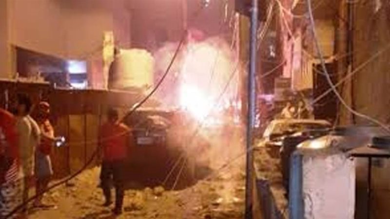 انفجار خزان وقود