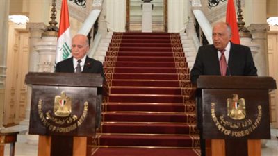 وزيرا خارجية مصر والعراق يؤكدان عمق العلاقات والتنسيق المشترك بين البلدين الشقيقين