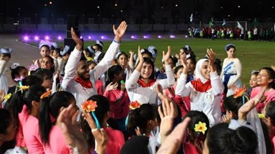 جيانا وكيشو وسمر يخطفون الأضواء في افتتاح أولمبياد الطفل المصري