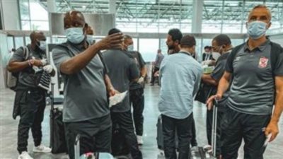 توافد بعثة الأهلي على المطار استعدادًا لرحلة المغرب