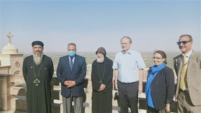 السفير الألماني يزور دير العذراء بدرنكة في أسيوط