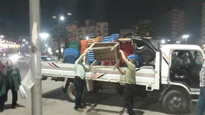 رفع وإزالة 500 حالة إشغال طريق ولافتات إعلانية مخالفة بدمنهور