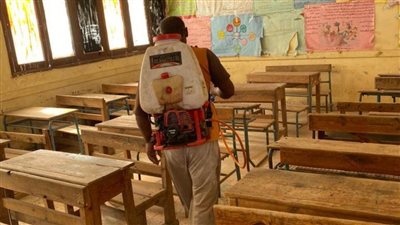 تعقيم 2000 مدرسة فى أكبر عملية تطهير ببني سويف