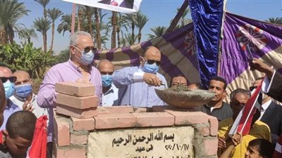 وضع حجر الأساس لمحطة صرف صحي بـ