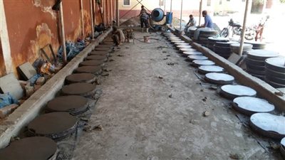 إنشاء مصنع لمطابق غرف الصرف الصحي وورش لصيانة المحركات بمياه المنيا