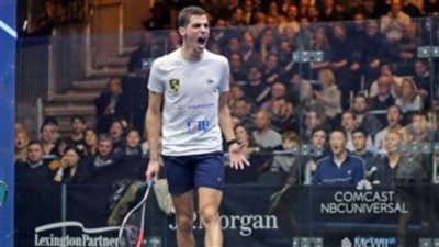 علي فرج يستعيد صدارة التصنيف العالمي للإسكواش