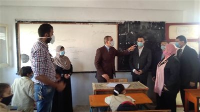 نور الدين يشدد علي ارتداء الكمامات بمدارس كفر الشيخ