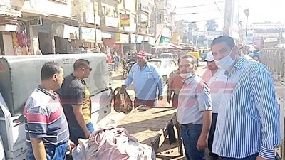 حملات إشغالات مكبرة بشوارع سيدي سالم في كفر الشيخ