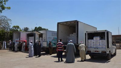 انطلاق سيارات توزيع لحوم الأضاحي إلى 3 محافظات