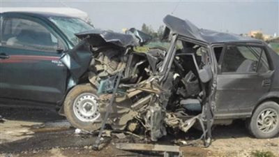 إصابة ٦ في حادث مروري بالصحراوي الشرقي بالمنيا