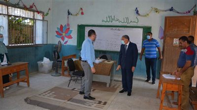محافظ المنيا يتفقد لجان انتخابات مجلس النواب