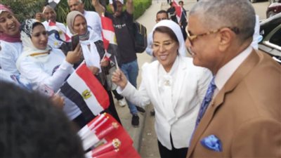 مسيرات بالأعلام في أكتوبر والشيخ زايد لحث المواطنين على التصويت في الانتخابات 