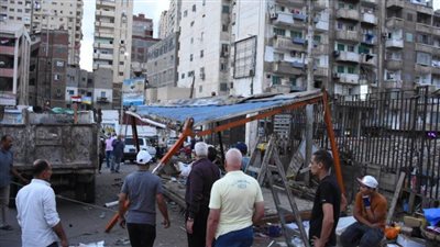 إزالة منافذ بيع عشوائية بمزلقان سيدي بشر بالإسكندرية