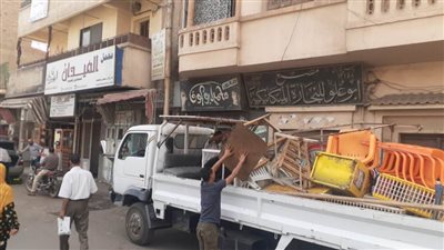 إزالة ٢٠٧ حالات إشغال طريق ومخالفة في حملة بدمنهور