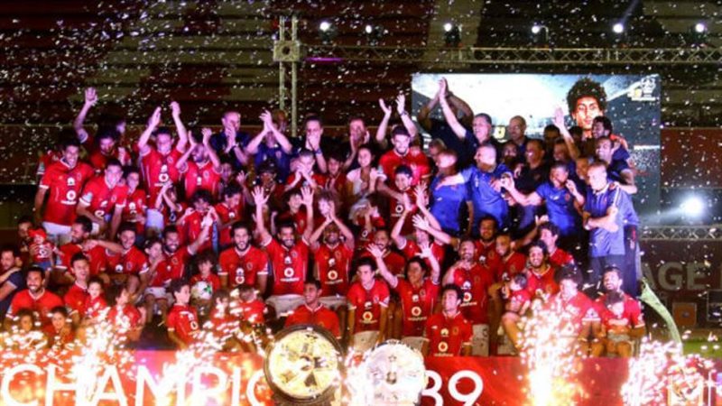 احتفال الأهلي بالدوري