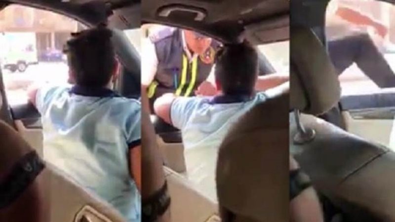 صورة من فيديو تعدي