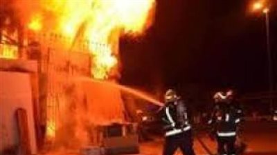 إخماد حريق بمكتب بحوث المياه بالقناطر الخيرية 