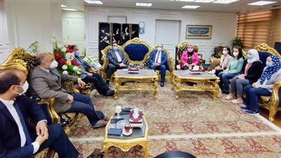 محافظ البحيرة يستقبل ممثلي مشروع بناء القدرات