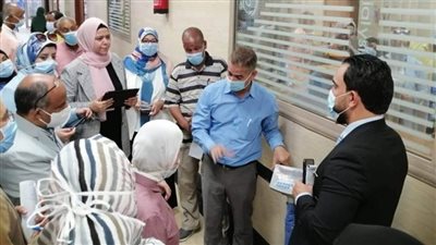 وفد من هيئة الاعتماد والرقابة الصحية يتفقد مستشفى أسوان الجامعى