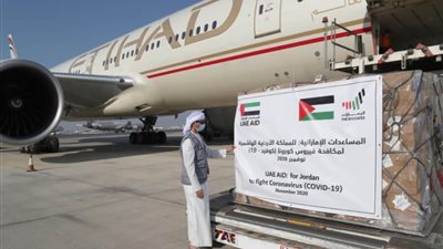  الإمارات ترسل طائرة مساعدات طبية إلى الأردن لمواجهة  