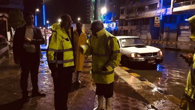 الكوبرى قبل شفط مياه