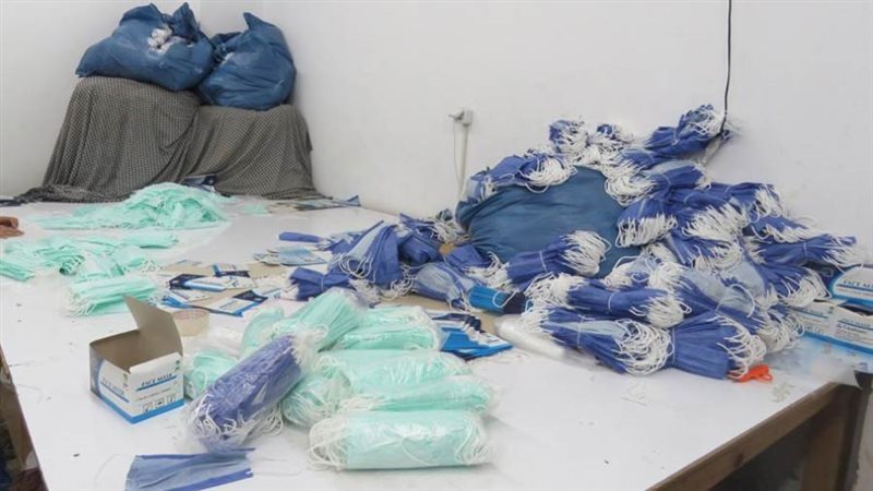 ضبط كمامات غير مطابقة