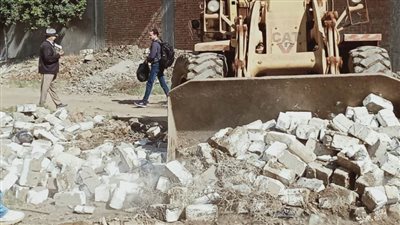 إزالة 4 حالات تعدٍ على الأراضي الزراعية بالبحيرة