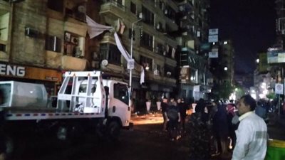 عاجل.. انهيار سور عقار بمدينة المنصورة بسبب سوء الأحوال الجوية